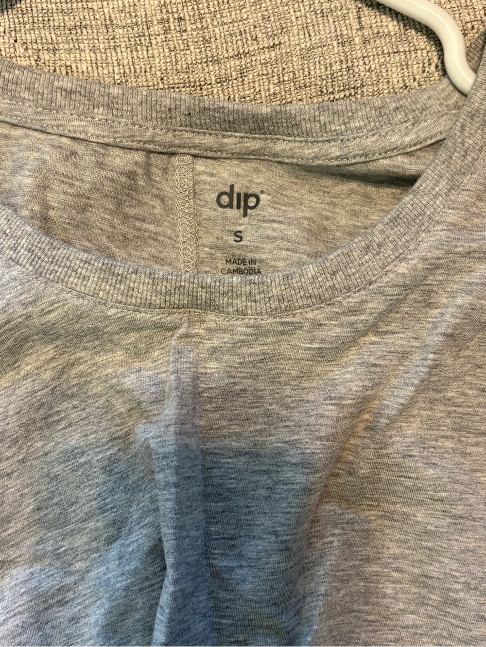 Women's Grey Twist-Front Short Sleeve Top - Picture 3 of 3